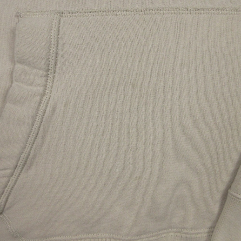 Abercrombie & Fitch Sweater Mens Medium Beige Fleece Pullover Hoodie Sweatshirt - Picture 3 of 15